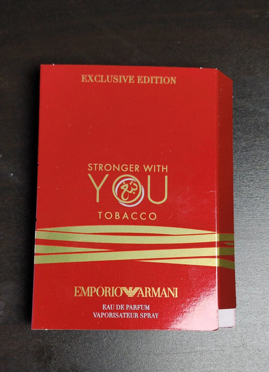 ECHANTILLON STRONGER WITH YOU TOBACCO "Discontinued"