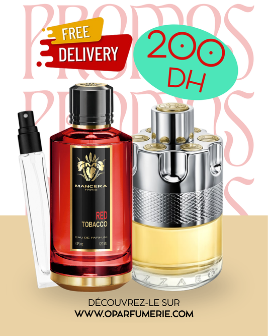 PACK 10ML RED TOBACCO + AZZARO WANTED EDT