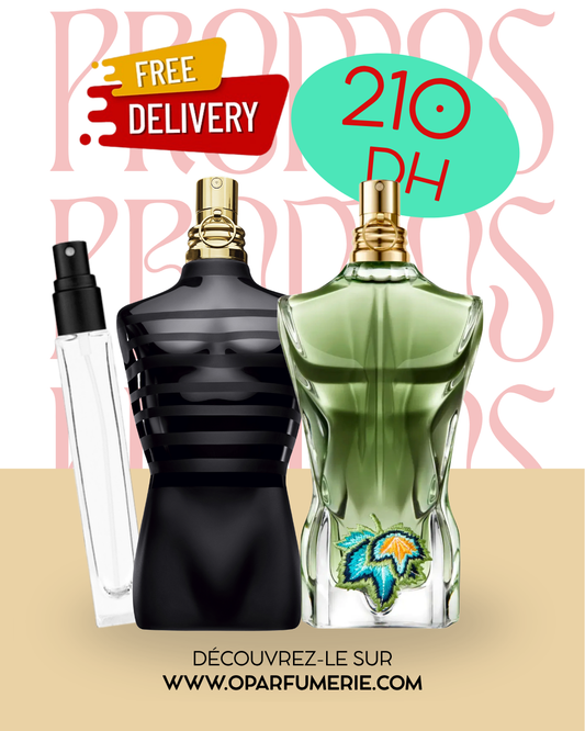 PACK 10ML LE MALE LE PARFUM+ LE BEAU PARADISE GARDEN