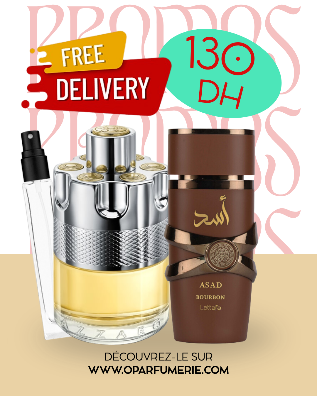 PACK 10ML ASSAD BOURBON + AZZARO WANTED EDT