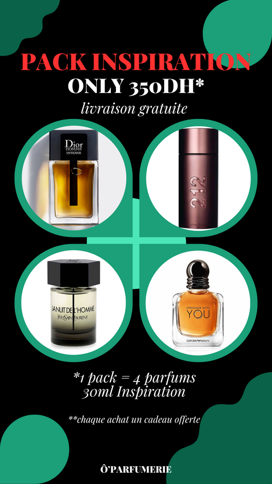 PACK INSPIRATION 4x30ML+livraison gratuite
