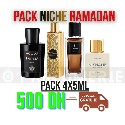 PACK NICHE RAMADAN 4x5ML + LIVRAISON GRATUITE